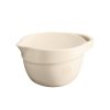 Emile Henry KITCHEN Ceramiczna Miska Kuchenna do Mieszania Ciasta 2,5 l / Kremowa