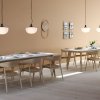 Andersen Furniture A-WALL Drewniany Zegar Ścienny w Metalowej Ramie / Dębowy