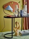 Bloomingville CARTER Konsola Owalna 110 cm  Drewniany Blat / Czarna