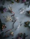 Rosendahl KAREN BLIXEN Christmas Zawieszka Świąteczna - Rożek 15 cm Srebrna