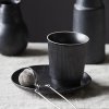 House Doctor BERICA Ceramiczny Kubek bez Ucha 300 ml / Czarny