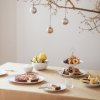 Lyngby Porcelain RHOMBE Bombka Porcelanowa - Srebrna