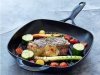 Holm CAST IRON Żeliwna Patelnia Grillowa 28 cm Czarna