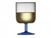 Lyngby Glass TORINO Kieliszki do Wina 300 ml 2 Szt. Bezbarwne / Niebieska Nóżka