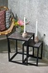 Villa Collection NORDIC Stolik 2 Szt. Czarny