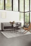 by Lassen TWIN 42 Stolik z Dwustronnym Blatem - Czarny / Blat Biały i Naturalny Dąb