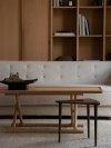 Audo UMANOFF Stolik Pomocniczy / Orzech - Blat Laminat Kremowy