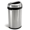 simplehuman BULLET Otwarty Kosz na Śmieci 60 l - Półokrągły / Srebrny