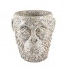 Villa Collection NATURE Doniczka do Kwiatów 19 cm Głowa z Cementu - Szara