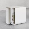 Kristina dam studio CURVED Stalowy Stolik Pomocniczy - Boczny / Beżowy