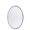 Muubs COPENHAGEN Okrągłe Lustro Ścienne 110 cm / Czarne