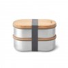 black+blum CLASSIC Stalowy Lunchbox / Podwójny