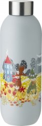 Stelton KEEP COOL Stalowa Butelka do Wody 750 ml MUMINKI Szaroniebieska