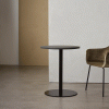 Menu HARBOUR COLUMN Stół Okrągły 60 cm Blat Linoleum - Czarny