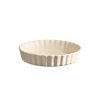 Emile Henry NATURAL CHIC Ceramiczna Forma do Tarty 24 cm Kremowa