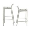 Muuto LINEAR Krzesło Barowe Ogrodowe - Hoker 75 cm / Pomarańczowy