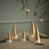 Kähler NOBILI Bombka Porcelanowa / Zawieszka Świąteczna na Choinkę 15 cm Złota