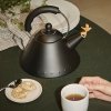 Alessi 9093 Czajnik z Gwizdkiem Ptaszkiem 2 l / Czarny Matowy