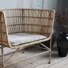 House Doctor CUUN Fotel Rattanowy - Naturalny