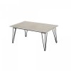 Bloomingville MUNDO Ogrodowy Stolik Kawowy 90x60 cm z Betonowym Blatem / Czarny