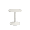 Muuto SOFT SIDE Stolik Okrągły 48 cm Biały / Blat 48 cm Linoleum