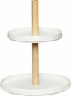 Hübsch NORDIC Patera Ceramiczna - Etażerka do Ciasta / Biała