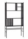 Hübsch NORDIC Regał Otwarty 160 cm Czarny