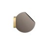 Aytm GLOBE Ścienna Donica do Kwiatów 17 cm Taupe / Złoty Uchwyt
