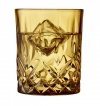 Lyngby Glass SORRENTO Kolorowe Szklanki do Drinków, Whisky 320 ml 4 Szt. / Żółte