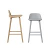 Muuto NERD Hoker - Krzesło Barowe 89 cm Czarne