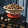 Alessi TWERGI Drewniana Misa na Owoce 30 cm Pomarańczowa (100-lecie Alessi)