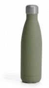 Sagaform TO GO Stalowa Butelka Termiczna 500 ml Zielona Gumowana