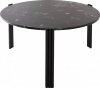 Aytm TRIBUS Stolik Kawowy 80 cm Czarny / Blat Czarny Marmur