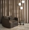 Menu OFFSET Sofa Potrójna - Tkanina Kvadrat Odcień Jasnoszary