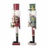 Bloomingville CHRISTMAS DARREN Świąteczny Dziadek do Orzechów 38 cm / Figurki Dekoracyjne 2 Szt. / Zielone