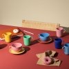 Lyngby Porcelain RHOMBE COLOR Kubek z Uchem 330 ml Zielony