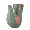 Bloomingville TRUDY Wazon do Kwiatów 19 cm / Ptak Zielony