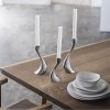 Georg Jensen COBRA Zestaw 3 Świeczników ze Stali Polerowanej