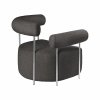 Kristina dam studio SOLITUDE Fotel Tapicerowany Boucle / Ciemnoszary
