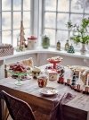 Bloomingville CHRISTMAS YULE Świąteczny Talerz Deserowy 16 cm / Zestaw 2 Szt.