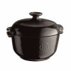 Emile Henry KITCHEN Ceramiczny Garnek do Gotowania Ryżu / Czarny