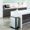 simplehuman BUTTERFLY Motylkowy Kosz Pedałowy 45 l Stal FPP / Srebrny