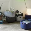 Muuto RESTORE Pojemnik - Kosz Filcowy do Przechowywania Niski - Granatowy