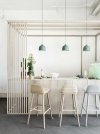 Muuto NERD Hoker - Krzesło Barowe 89 cm Różowy Tan Rose
