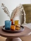 Bloomingville SANGA Świecznik z Drewnianą Tacą 6 El. / Okrągły