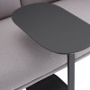 Muuto RELATE Stolik Pomocniczy - Boczny 60,5 cm Czarny / Blat Dąb Ciemny