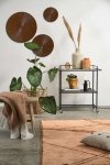 Villa Collection NORDIC Wózek Barowy na Kółkach - Czarny z Kamiennym Blatem