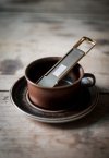 Drosselmeyer TEA Stalowa Zaparzaczka do Herbaty / Złota