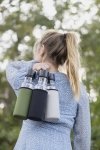 Sagaform TO GO Szklana Butelka na Wodę w Pokrowcu 600 ml Zielona