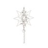 Georg Jensen CHRISTMAS Gwiazda - Czubek na Choinkę 18 cm Srebrny / Białe Złoto